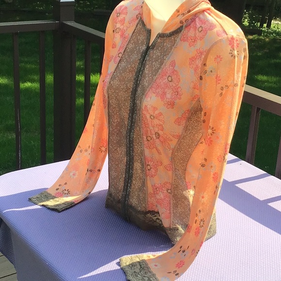 JJILL Sheer Hoodie - Picture 2 of 9